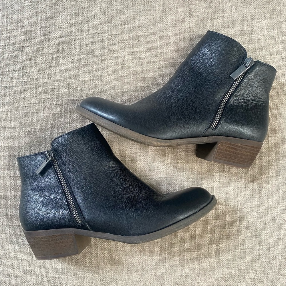 Kenzie Faux Leather Black Bootie